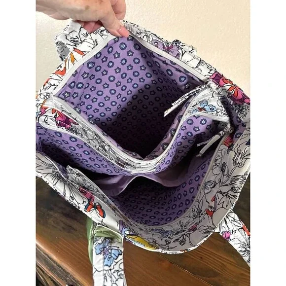 Vera Bradley Premium Cotton Clermont Travel Tote, Wing + Bloom-NWT